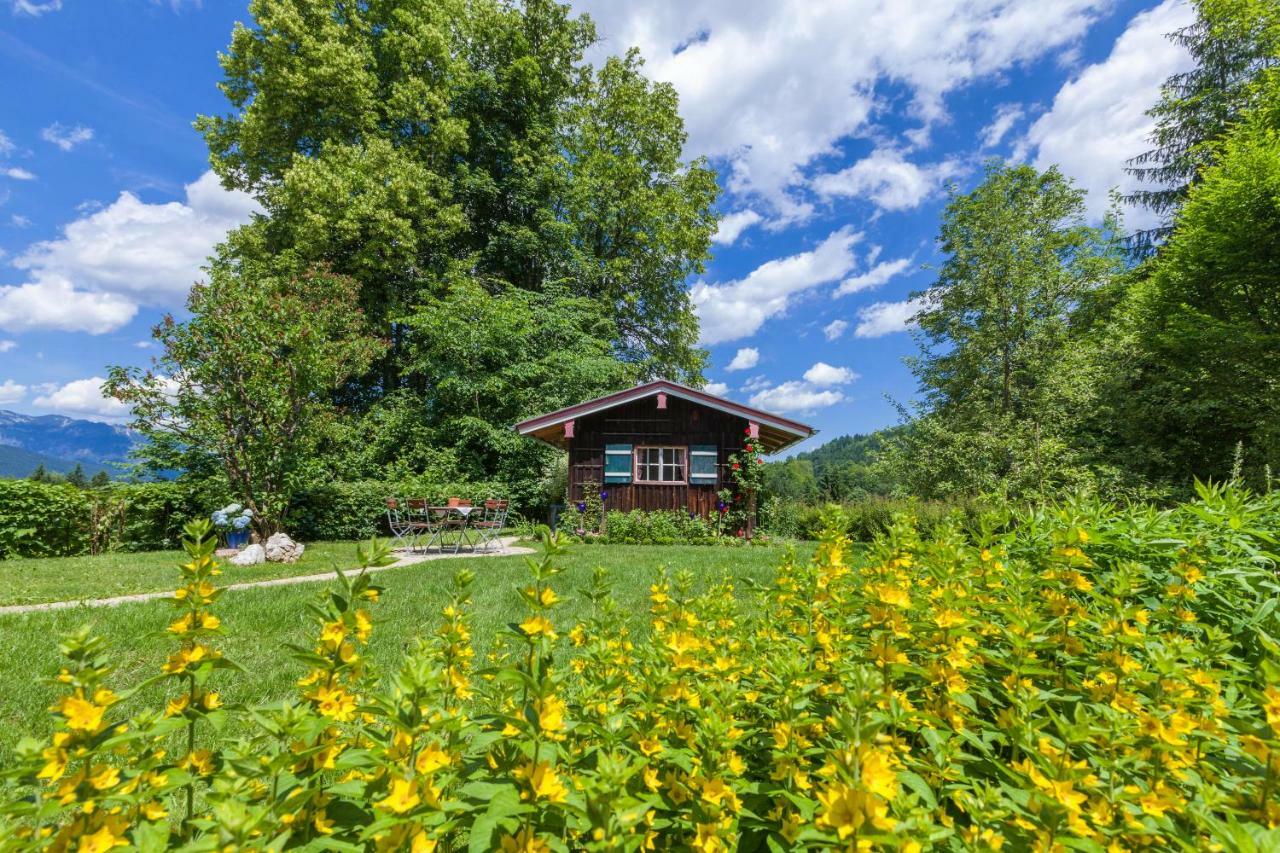Pension Waldklause, Doppelzimmer mit Balkon, Dusche, WC Königssee Exterior foto