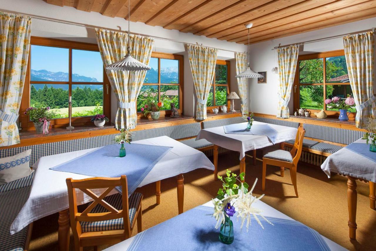 Pension Waldklause, Doppelzimmer mit Balkon, Dusche, WC Königssee Exterior foto