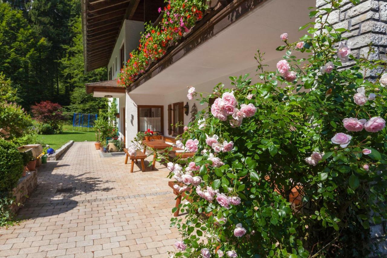 Pension Waldklause, Doppelzimmer mit Balkon, Dusche, WC Königssee Exterior foto