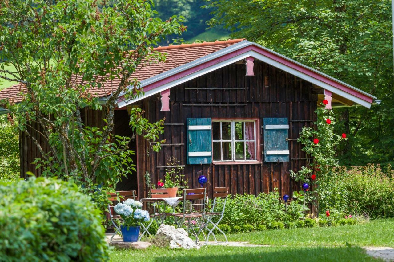 Pension Waldklause, Doppelzimmer mit Balkon, Dusche, WC Königssee Exterior foto